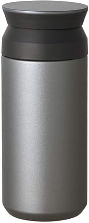 KINTO Travel Tumbler 350ml Silver Double Walled Vacuum Heat & Cold Retention