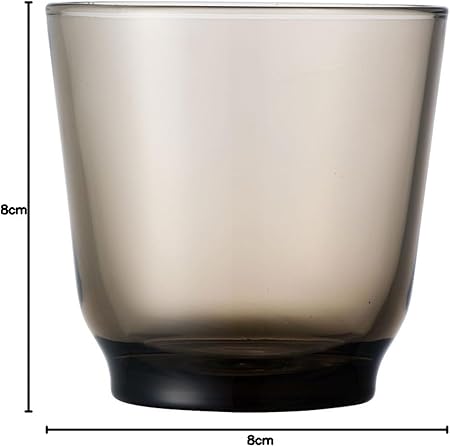 KINTO Glass Hibi Tumbler 220ml Brown - Durable and Stylish Drinkware