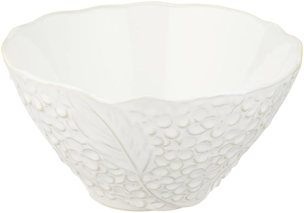 Aito Lien Salad and Fruit Bowl L White Mino Ware 18cm Japanese Craftsmanship
