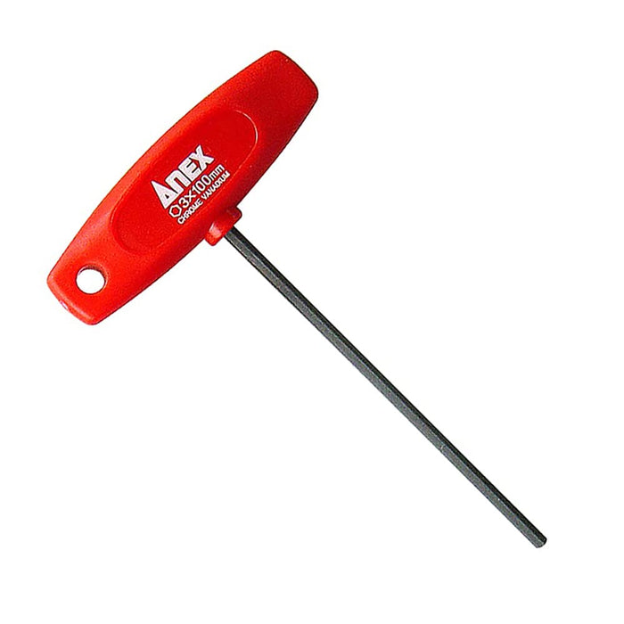 Anex Hexagonal Wrench T-Handle 3mm x 100 No.3200 Anex Tool-Kiichin - The #1 Place for Japanese Goods in Your Hand!
