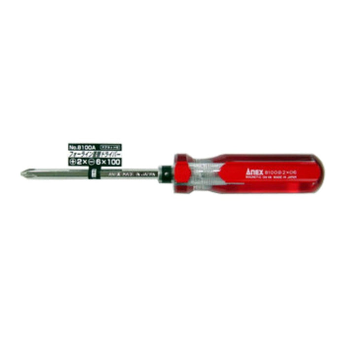 Anex Four Line Interchangeable Driver Stool +2X-6X100 Tool No.8100A - Anex (Anex)-Kiichin - The #1 Place for Japanese Goods in Your Hand!
