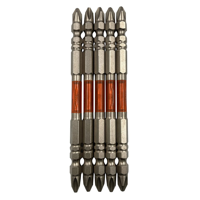 Anex Double-Headed Ryutai Bit Set of 5 Plated Finish +2X110 Arhm5-2110 Tool-Kiichin - The #1 Place for Japanese Goods in Your Hand!