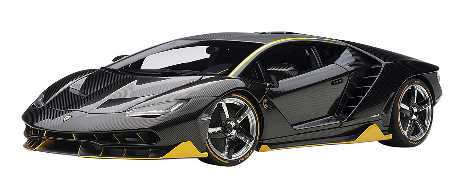 Autoart 1/18 Lamborghini Centenario Carbon Black/Yellow-Kiichin - The #1 Place for Japanese Goods in Your Hand!