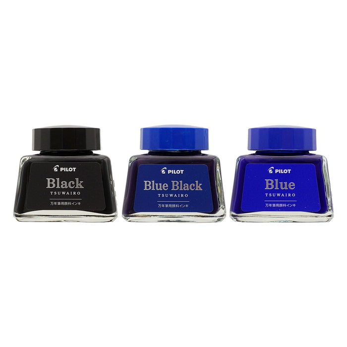 Pilot Fountain Pen Ink Tsuwairo Strong Color 30ml Blue Black Pigment Ink-3-Kiichin - The #1 Place for Japanese Goods in Your Hand!