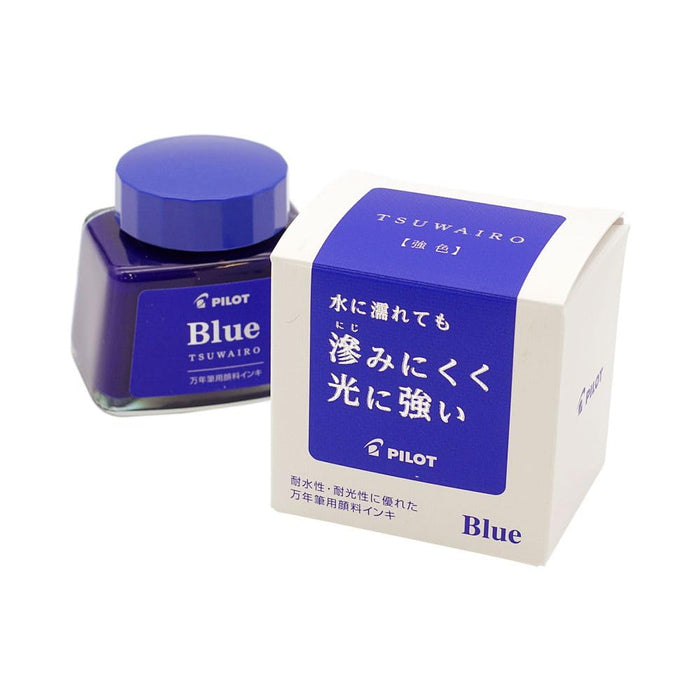 Pilot 30ml Tsuwairo Blue Bottle Ink for Strong Color Fountain Pen Pigment Ink-30Tw-Kiichin - The #1 Place for Japanese Goods in Your Hand!