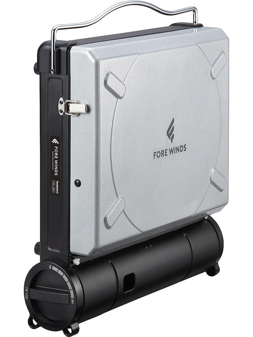 Iwatani Fore Winds Luxe Black Camping Stove FW-LS01-SL Silver Model-Kiichin - The #1 Place for Japanese Goods in Your Hand!
