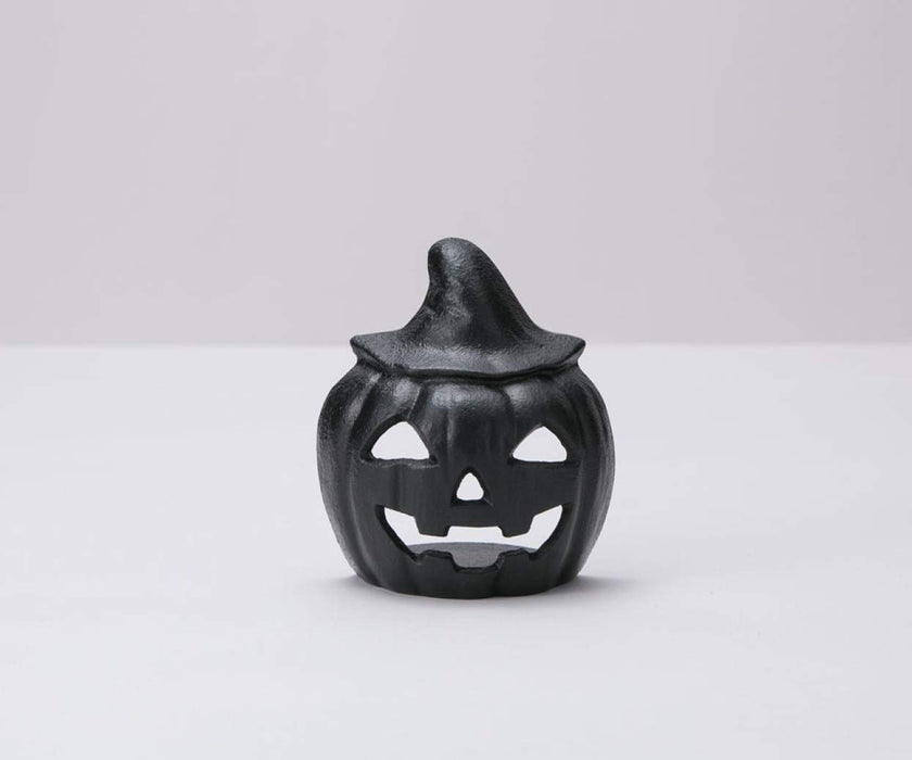 Iwachu Nambu Ironware Pumpkin Candle Stand Black 8.5x7.5x10 cm-Kiichin - The #1 Place for Japanese Goods in Your Hand!