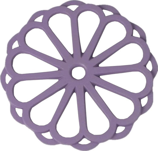 Iwachu Chrysanthemum Lavender Kettle Base Small 17.5cm Nambu Ironware-Kiichin - The #1 Place for Japanese Goods in Your Hand!