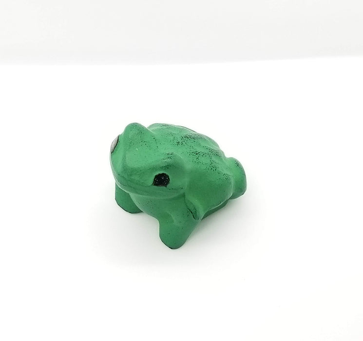Iwachu Nambu Ironware Frog Paperweight Green 4x4.5x4 cm 30033-Kiichin - The #1 Place for Japanese Goods in Your Hand!