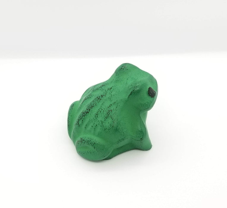 Iwachu Nambu Ironware Frog Paperweight Green 4x4.5x4 cm 30033-Kiichin - The #1 Place for Japanese Goods in Your Hand!