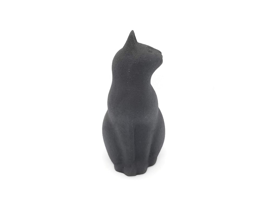 Iwachu Long-Tailed Cat Paperweight Black 5x3.5x7.5cm Nambu Ironware 30501-Kiichin - The #1 Place for Japanese Goods in Your Hand!