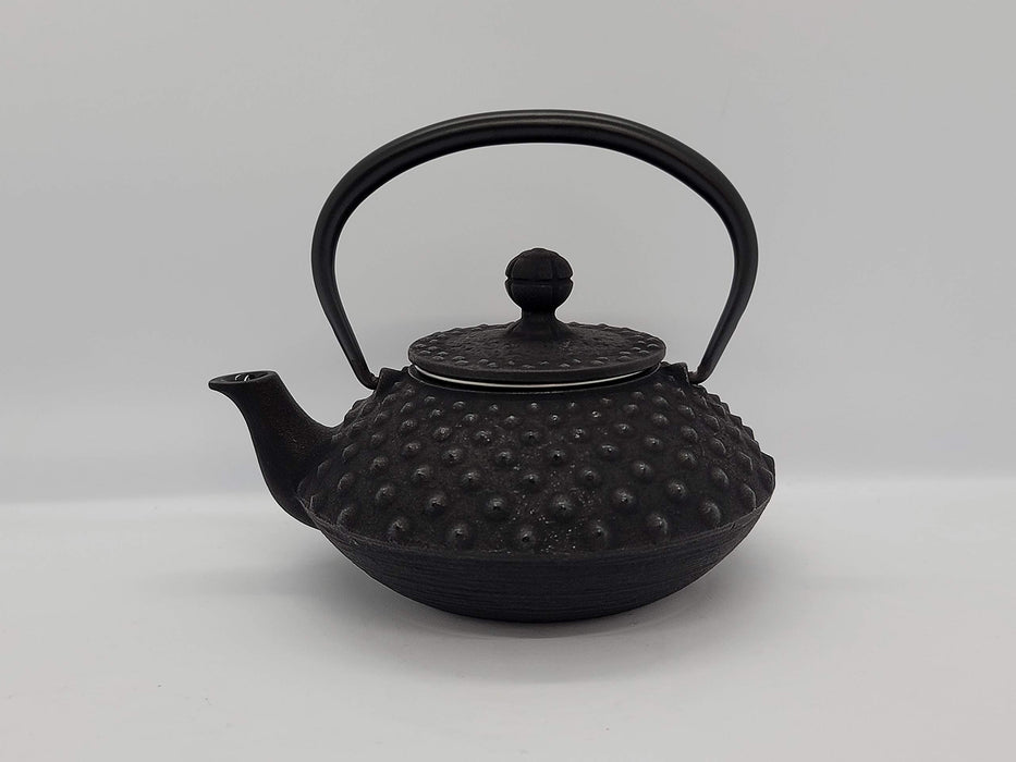 Iwachu Teapot 0.35L Black Enameled Nambu Ironware Arare Design 12041-Kiichin - The #1 Place for Japanese Goods in Your Hand!