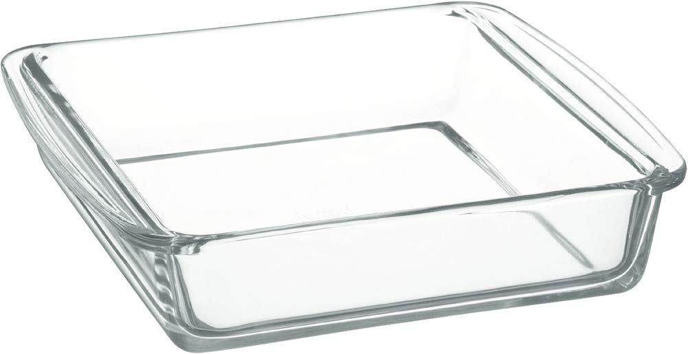 Iwaki Heat-Resistant Glass Cake Pan Baking Square 25.5x21x6 cm