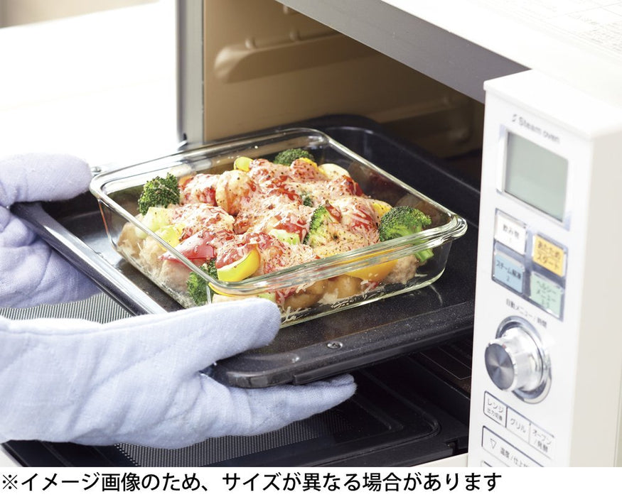 Iwaki Heat-Resistant Glass Cake Pan Baking Square 25.5x21x6 cm