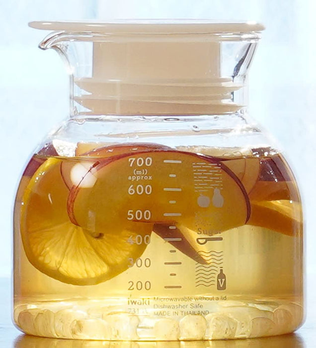 Iwaki Heat-Resistant Glass Vinegar and Fruit Container 750ml T7313V-W