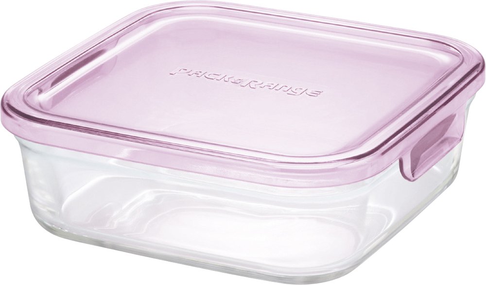Iwaki Pink Heat-Resistant Glass Storage Container Medium 800Ml KC3247N-P