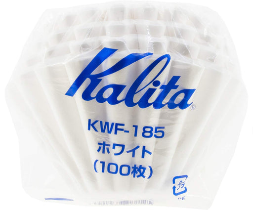 Kalita Coffee Filter Wave Series White Japan For 2-4 People (100 Pieces) Kwf-185 #22212-Kiichin - The #1 Place for Japanese Goods in Your Hand!
