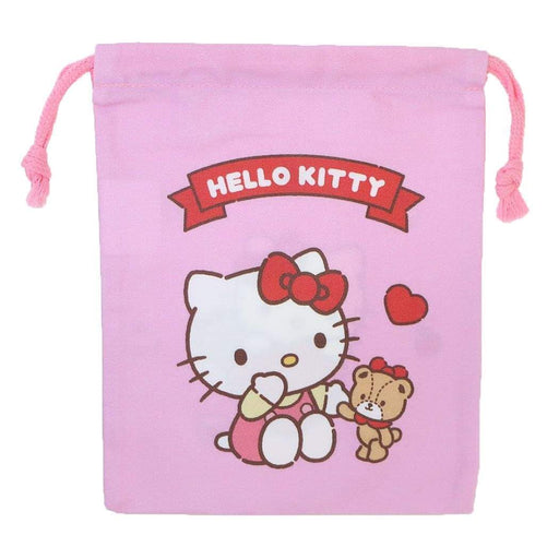 Maruyoshi Kids Pink Character Drawstring Bag S Jkt650-Kiichin - The #1 Place for Japanese Goods in Your Hand!