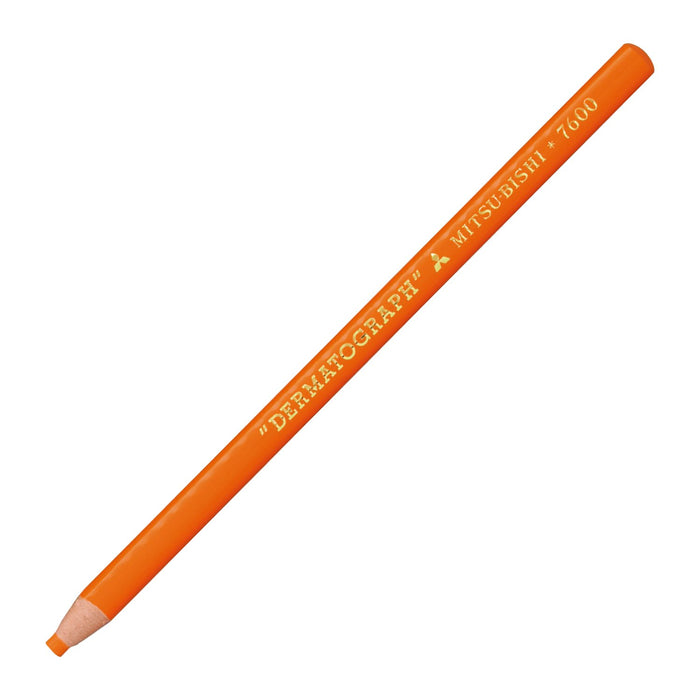 Mitsubishi Pencil No.7600 - Orange Oil-Based Colored Pencils Dermatograph Pack of 12-Kiichin - The #1 Place for Japanese Goods in Your Hand!