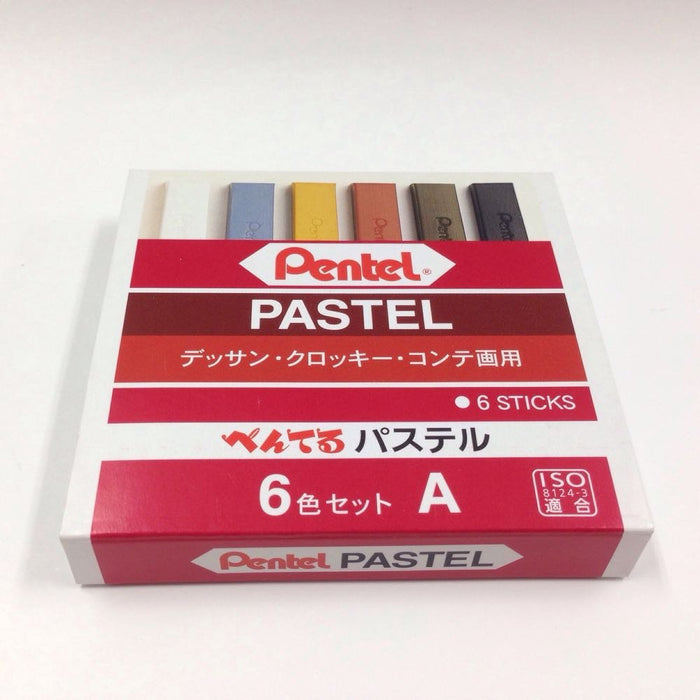 Pentel Pastel Ga-6Ad Low Saturation 6 Colors Set - Pentel-Kiichin - The #1 Place for Japanese Goods in Your Hand!
