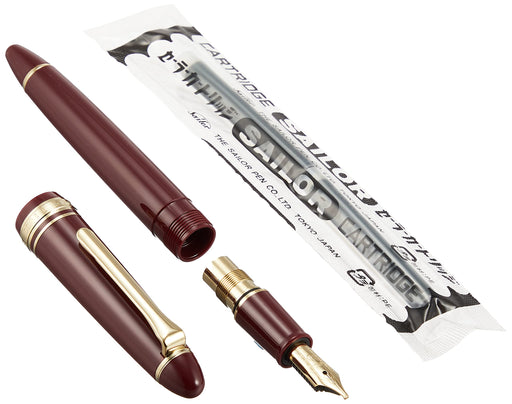 Sailor Fountain Pen - Profit Casual Red with Gold Trim - Music Nib 11-0570-930-Kiichin - The #1 Place for Japanese Goods in Your Hand!