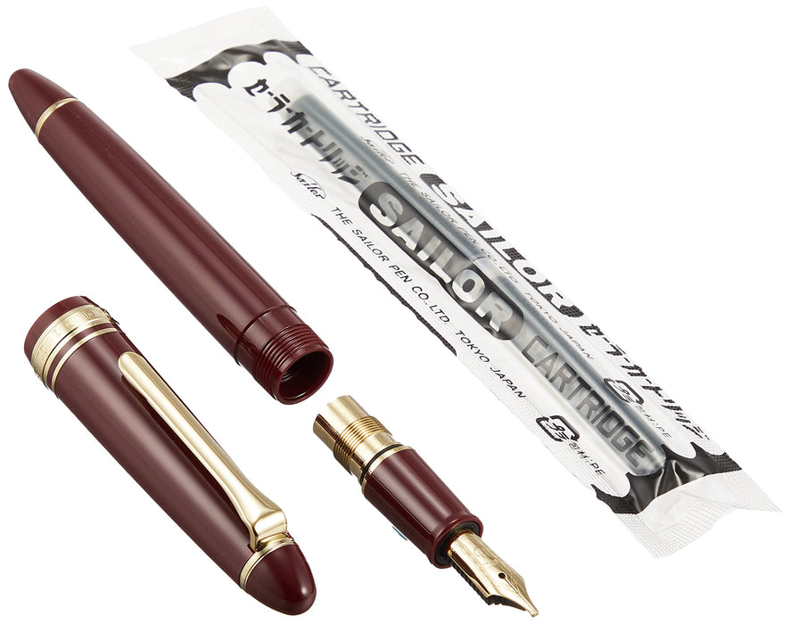 Sailor Fountain Pen - Profit Casual Red with Gold Trim - Music Nib 11-0570-930-Kiichin - The #1 Place for Japanese Goods in Your Hand!