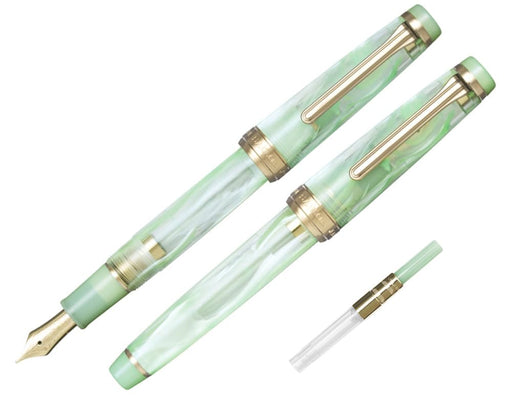 Sailor Fountain Pen Veilio Pearl Mint GT 21K Medium Size Dual-Use Music 11-5045-967-Kiichin - The #1 Place for Japanese Goods in Your Hand!
