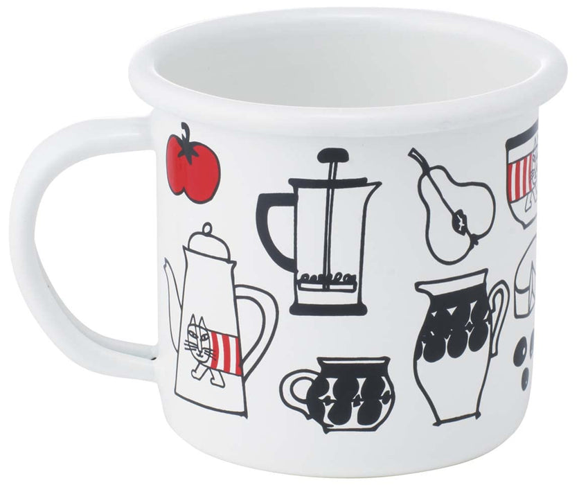 Skater Enamel Mug 380ml Lisa Larson Design Kitchen Enmg4-A