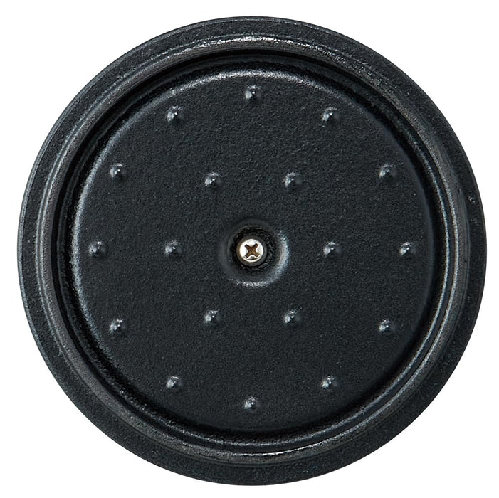 Skater Cocotte Pot Paprika Red 12Cm Iron Enameled Double Handle Oven Safe