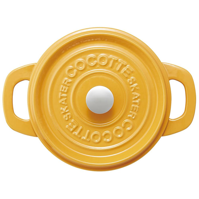 Skater 20Cm Pumpkin Yellow Ih Cocotte Pot Iron & Enameled Oven Safe