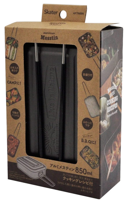 Skater Messtin Mess Box 850ml with Scale | No Seasoning Needed | Outdoor Ready