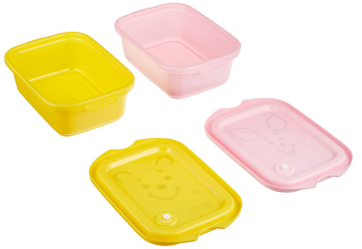 Skater 500Ml Sealable Container 2-Pack Winnie The Pooh Face Disney Japan-Kiichin - The #1 Place for Japanese Goods in Your Hand!