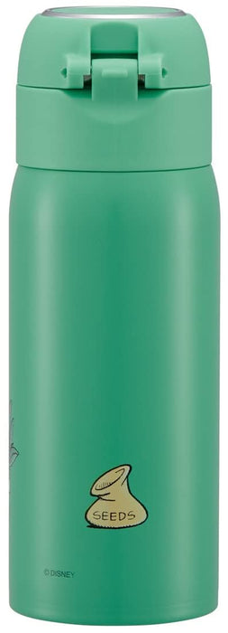 Skater Mickey Mouse 350Ml Stainless Steel Straw Mug Bottle Cold-Keeping Green