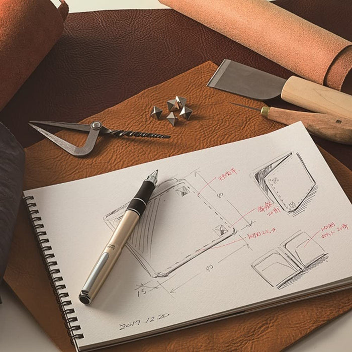 Tombow 2-Color Multifunctional Pen with Sharp Zoom 505Mf - Silver Edition-Kiichin - The #1 Place for Japanese Goods in Your Hand!