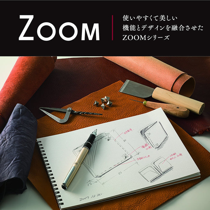 Tombow 2-Color Multifunctional Pen with Sharp Zoom 505Mf - Silver Edition-Kiichin - The #1 Place for Japanese Goods in Your Hand!