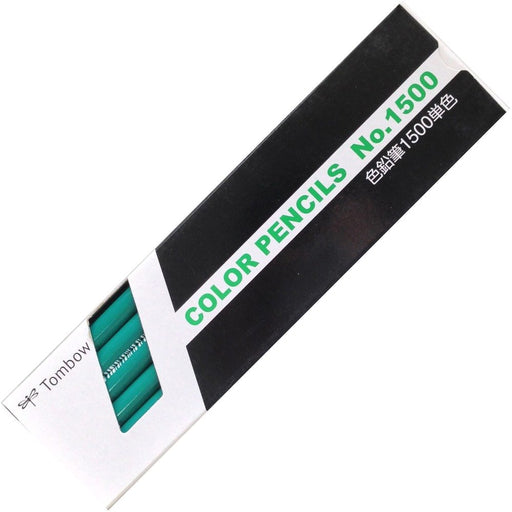 Tombow 1500 Blue Green Colored Pencils Pack of 12-Kiichin - The #1 Place for Japanese Goods in Your Hand!