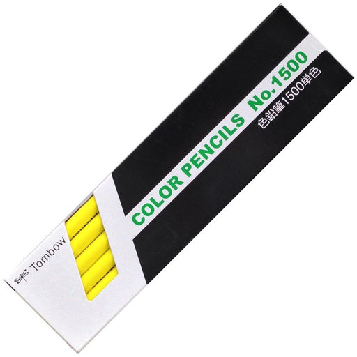 Tombow 1500 Colored Pencil in Lemon Pack of 12 - Single Color Series-Kiichin - The #1 Place for Japanese Goods in Your Hand!