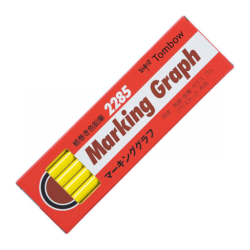 Tombow 2285-03 Yellow Graph Marking Colored Pencil Paper Roll Pack of 12-Kiichin - The #1 Place for Japanese Goods in Your Hand!