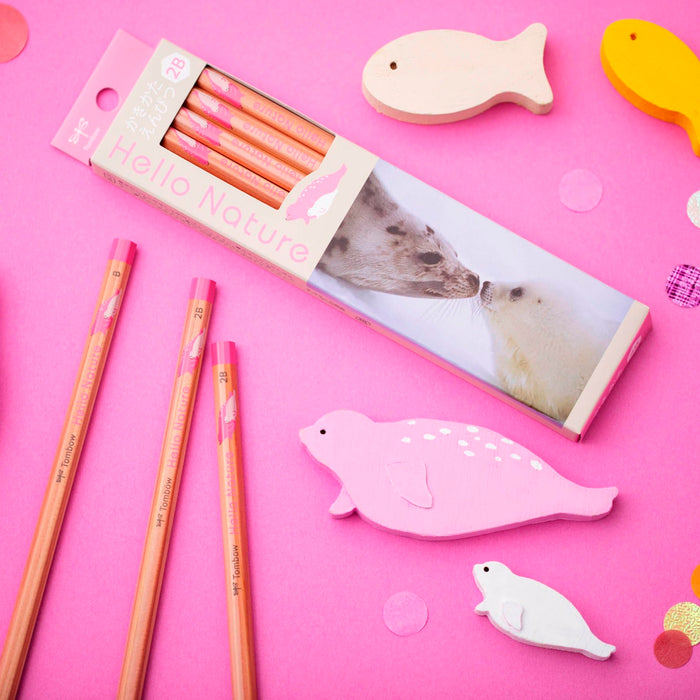 Tombow 2B Drawing Pencil Hello Nature Harp Seal Edition - Kb-Khnse2-2B-Kiichin - The #1 Place for Japanese Goods in Your Hand!