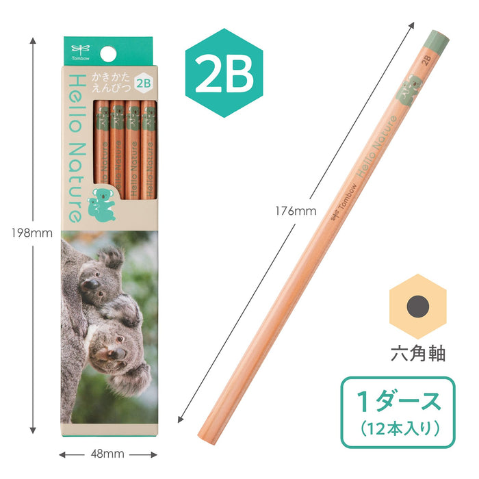 Tombow 2B Pencil Drawing Hello Nature Koala Edition-Kiichin - The #1 Place for Japanese Goods in Your Hand!