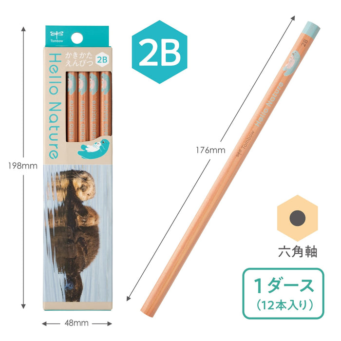 Tombow 2B Hello Nature Sea Otter Drawing Pencil - Art Essential by Tombow-Kiichin - The #1 Place for Japanese Goods in Your Hand!