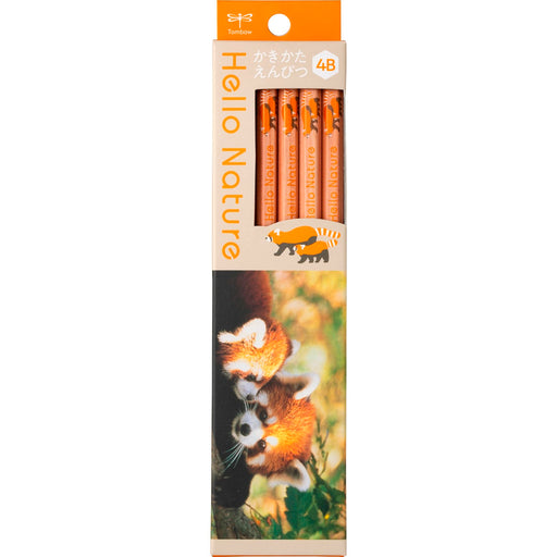 Tombow 4B Drawing Pencil - Red Panda Hello Nature Edition Kb-Khnlp2-4B-Kiichin - The #1 Place for Japanese Goods in Your Hand!