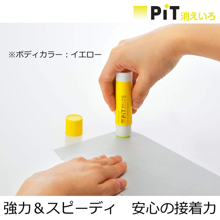 Tombow 10-Piece Neon Yellow and Pink Pencil Glue Stick Set Disappearing Color Pt-Tcy81-Kiichin - The #1 Place for Japanese Goods in Your Hand!