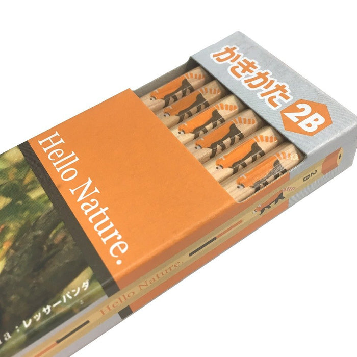 Tombow 2B Red Panda Drawing Pencil Hello Nature Edition Pack of 12-Kiichin - The #1 Place for Japanese Goods in Your Hand!