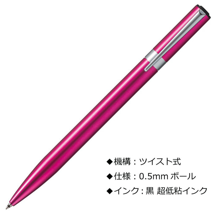 Tombow Zoom L105 Oil Ballpoint Pen 0.5mm Pink - Premium Tombow Pencil-Kiichin - The #1 Place for Japanese Goods in Your Hand!