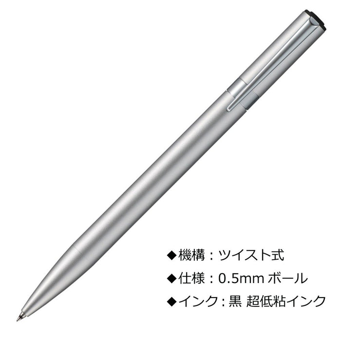 Tombow Zoom L105 Silver Oil Ballpoint Pen 0.5 Tombow Pencil FLB-111A-Kiichin - The #1 Place for Japanese Goods in Your Hand!