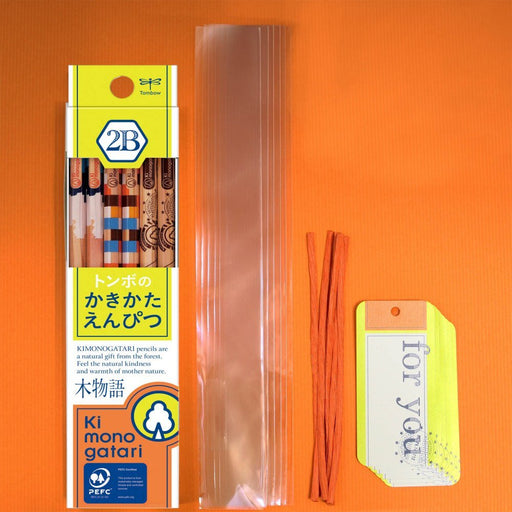 Tombow 2B Drawing Pencil Wood Story Small Gift Yellow Green Pattern Kb-Kpf02G-2B-Kiichin - The #1 Place for Japanese Goods in Your Hand!