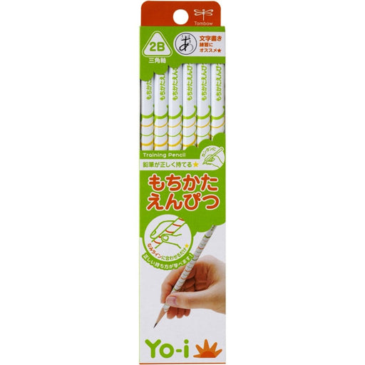 Tombow Yo-I Mochikata 2B Pencil Triangular Shaft Suitable for Both Hands Pack of 12-Kiichin - The #1 Place for Japanese Goods in Your Hand!