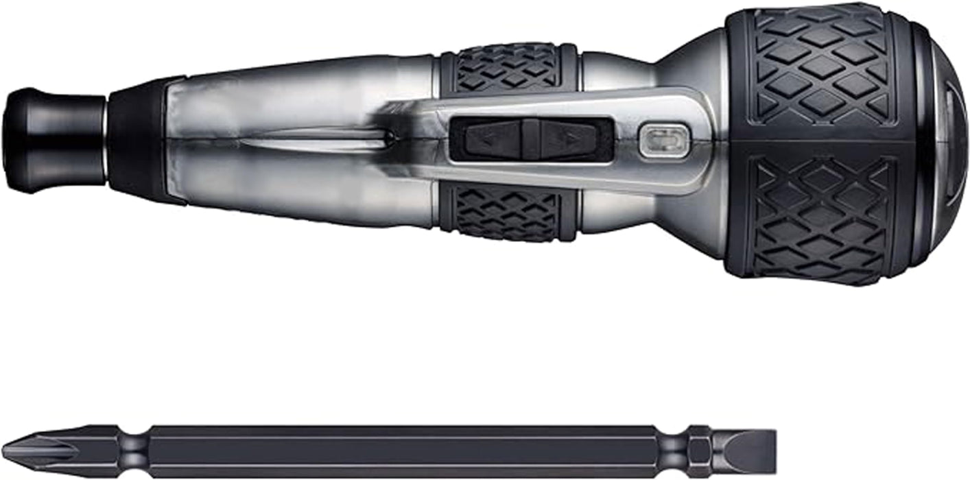 Vessel Electric Ball Grip Driver Plus Premium 3-Stage Switching Gray 1 Bit Included 220Usb-P1Gr-Kiichin - The #1 Place for Japanese Goods in Your Hand!