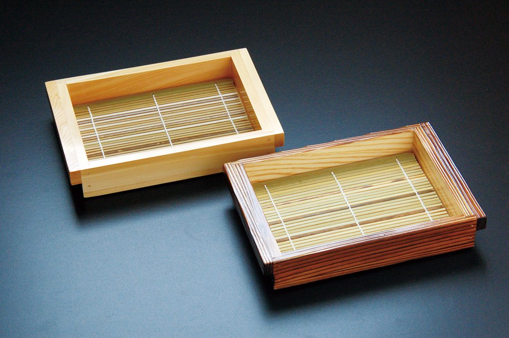 Yamaco Hinoki Soba Noodles Set with Bamboo Blinds Model 21532 Long Rectangular-Kiichin - The #1 Place for Japanese Goods in Your Hand!